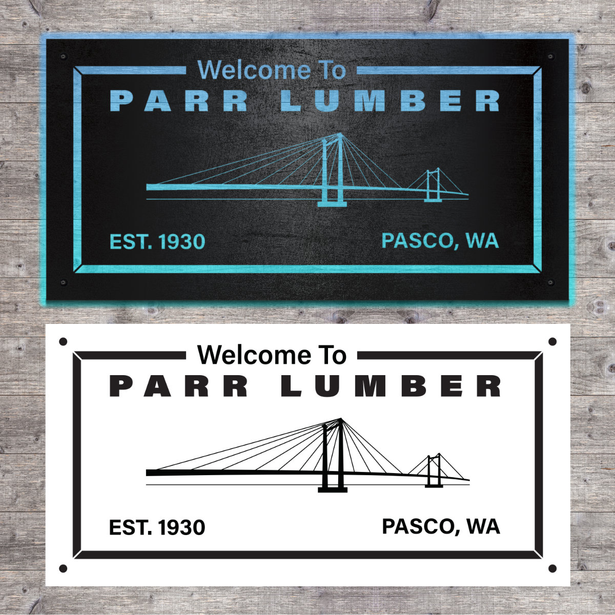 Parr Lumber Pasco | Custom Illustrated Signage